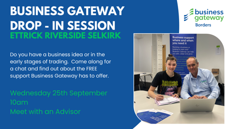 Business Start-Up Support - Meet the Advisor Drop-in - Selkirk - 10am Business Gateway Dropin