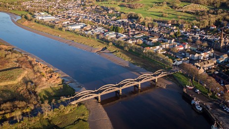 Drone image of Kirkcudbright