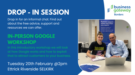 Business Gateway Borders: Introduction to Google - In Person Business Gateway Introduction to Google - In Person