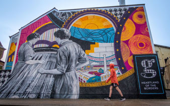 Mural in Galashiels