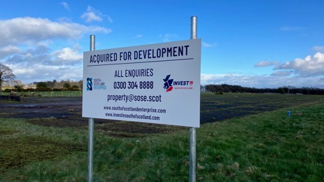 chapelcross energy transition zone sign