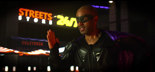 Super hero running 