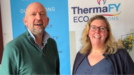 Scott Fairbairn and Amanda Pickford from ThermaFY