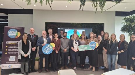 Living Wage Week Business Breakfast attendees
